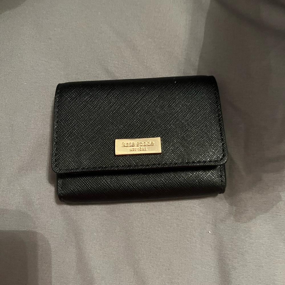 Kate Spade Black Leather Card Holder